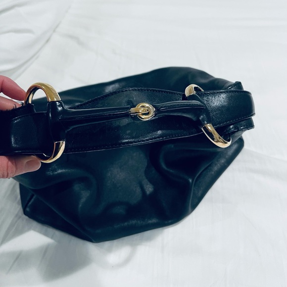 GUCCI Black Leather Medium Horsebit Hobo Shoulder Bag - Picture 2 of 14